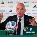 FIFA President Gianni Infantino during a 2026 FIFA press conference